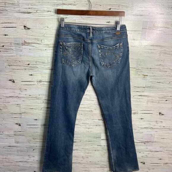 Silver Jeans Kyle Bootcut Denim Womens 30 Blue 5-Pocket Whisker Medium Wash - Picture 7 of 9